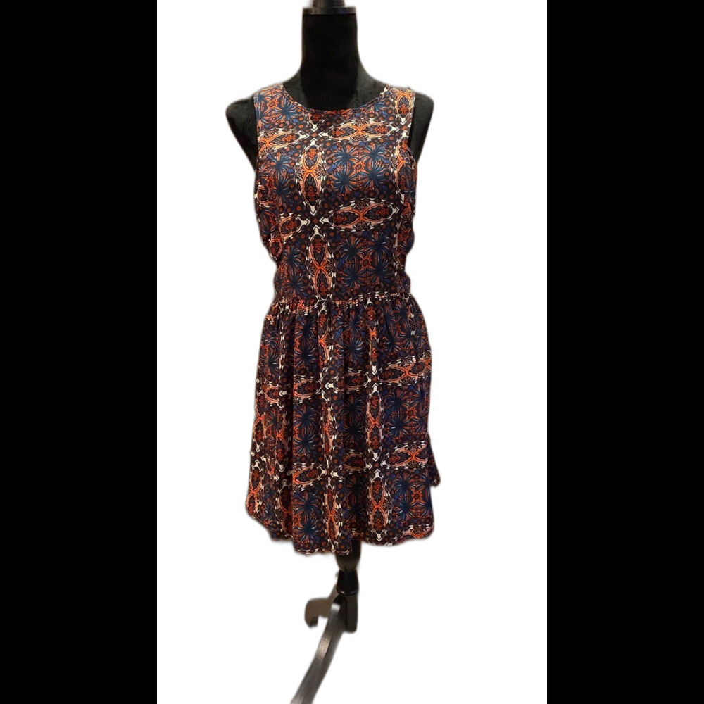 UP by Ultra Pink Dress Size Large Sleeveless Navy Cowgirl‎ Western or Boho Look!